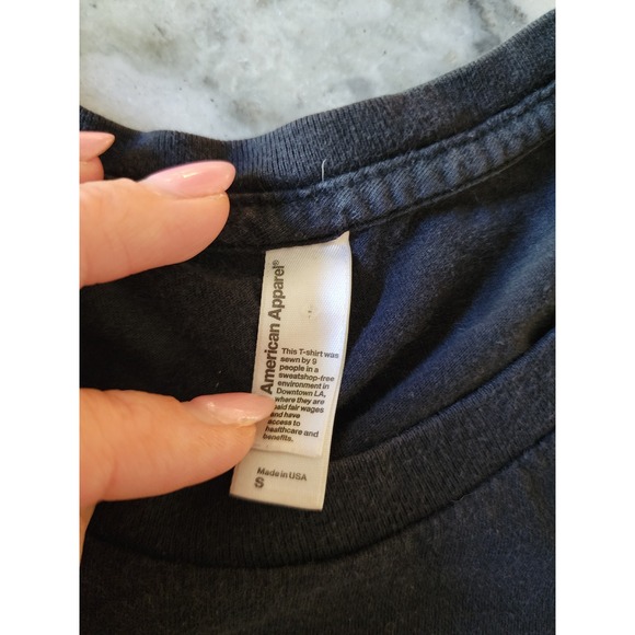 The Big‎ Lebowski T Shirt American Apparel Black Sometimes Theres a Man Movie - Picture 4 of 9